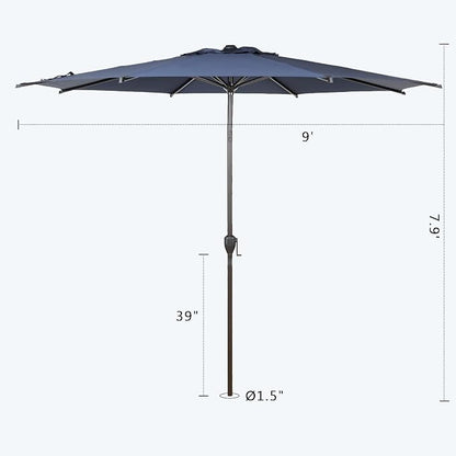 Abba Patio 9FT Lyon Outdoor Patio Umbrella Outdoor Table Umbrella - Image 3