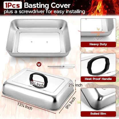 Onader 13 x 9 Inch Rectangular Basting Cover - Image 2