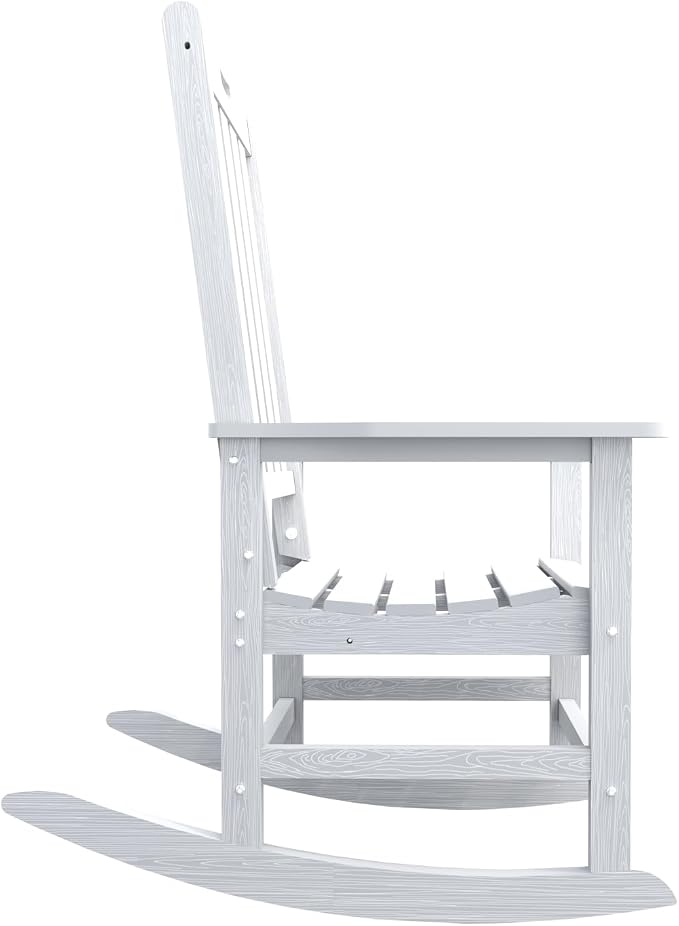 THOEOE Outdoor Rocking Chairs Set of 4, Oversized Patio Rocking Chair | HDPE - Image 9
