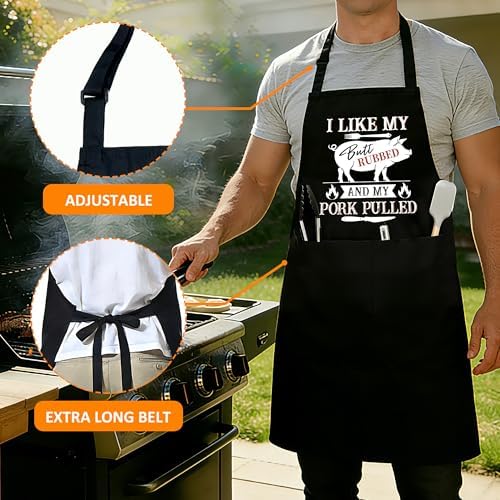 Funny Aprons For Men, Father's Fathers Day Kitchen Gifts For Dad Father Daddy - Image 2