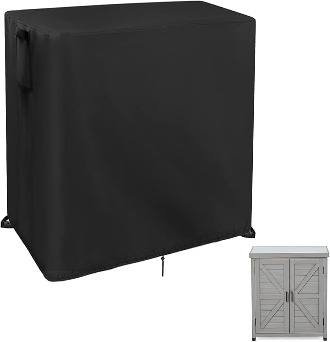 Potting Bench Cover, Waterproof Cover for Mederla Outdoor Storage Cabinet 32"x19"x36", Protective Cover for Garden Cabinet/Wood Workstation/Potting Table with Storage Cabinet
