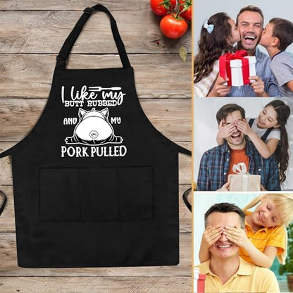 Grilling Aprons for Men, Cnavas Corss Back - Image 6