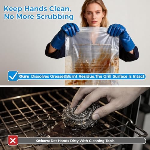 4 Pack Oven Grill Cleaning Bags（15.7''X23.7'', Heavy Duty Oven Rack Cleaner Bags - Image 4