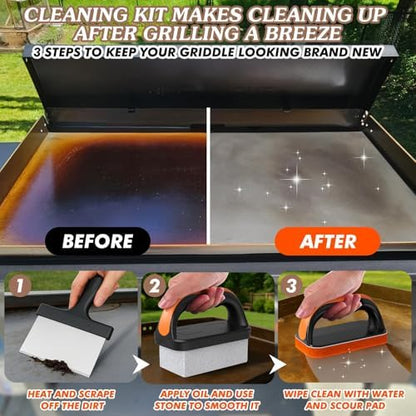 19 in 1 Griddle Cleaning Kit for Blackstone Accessories, Flat Top Grill - Image 5