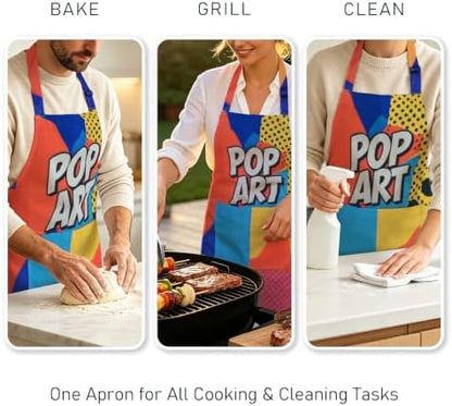 Polyester Cotton Apron with 2 Pockets, Adjustable - Image 5