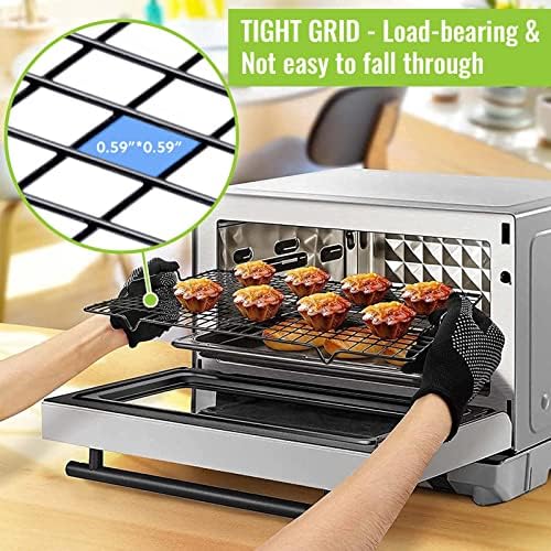 HULISEN Cooling Rack 2-Pack, 16 x 10 Inch Nonstick Baking Rack - Image 4