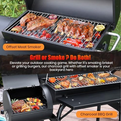 Charcoal Grill Offset Smoker: Charcoal Barbecue Grills - Image 2