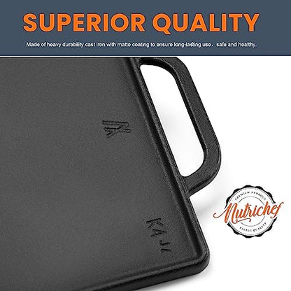 GGC Cast Iron Reversible Griddle - Image 4