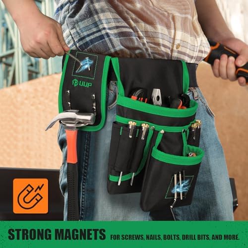 Magnetic Tool Belt for Men, 26 Pockets Heavy Duty Nail Tool Pouch Dad Gift - Image 3