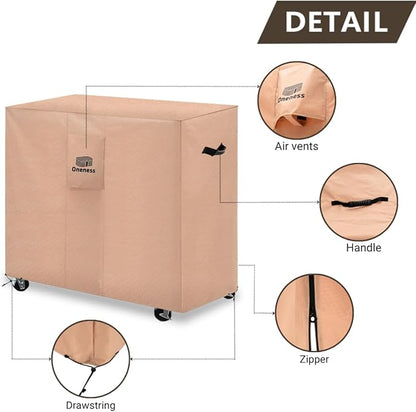 Oneness 47 Inch Heavy Duty Waterproof Grill Cover, UV Resistant Rip Resistant, Perfect for Outdoor BBQ Patio Use,2 Yar Fade Resistant