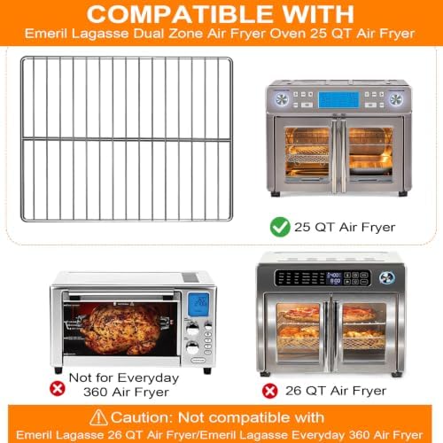 Air Fryer Wire Rack for Emeril Lagasse Dual Zone 360 Air Fryer Oven 25 QT - Image 3