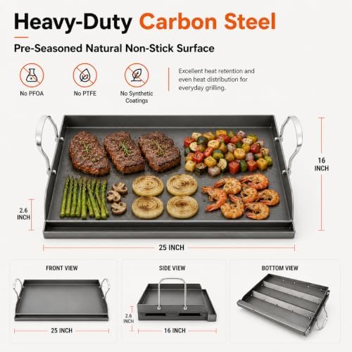 Hisencn 25"x16" Flat Top Griddle - Image 2