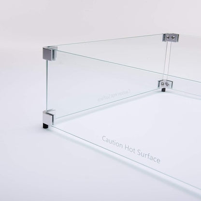 Celestial 17.5" x 17.5" x 6" Wind Guard, fits Celestial 12” Square Fire Pit Burner Pans for Gas Fire Pits