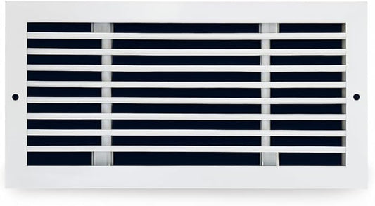 Aluminum Return Air Grille by Sierra Grates – 12" x 4" Duct Size, Linear Bar Design, Premium Quality for Ceiling, Wall and Sill
