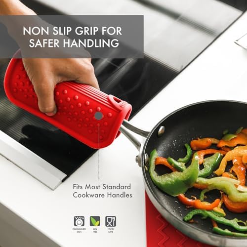 Dexas Silicone Pot Handle Holder, Heat Resistant Non Slip Grip - Image 4