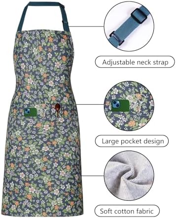 2 Pack Floral Apron for Women - Image 3