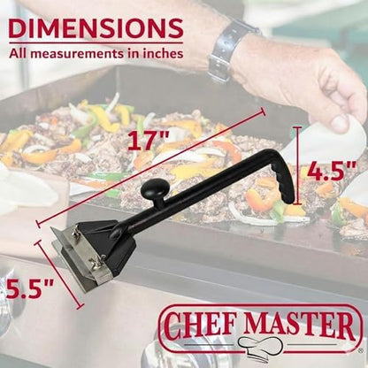 Chef Master Griddle Scraper & Flat Top Grill Cleaner - Image 6