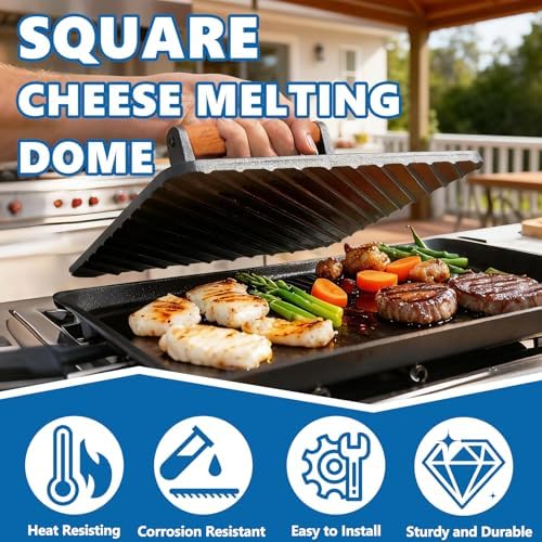 Square Cast Iron Burger Press Smash Griddle Cooking Weight - Image 3