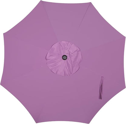 9' Outdoor Patio Umbrella, Outdoor Table Umbrella, Yard Umbrella, Market - Image 4