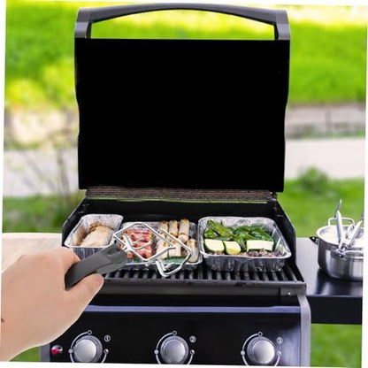 Outdoor Grill Accessory Bbq Stove Hot Plate Tongs Stainless Steel Oven Rack - Image 7