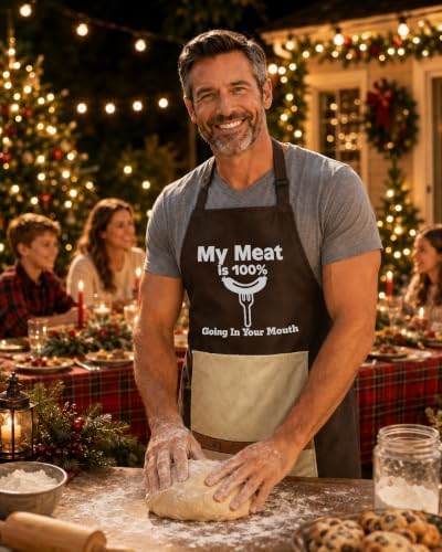 Chef's Prank Apron, Adjustable Neck Strap, Hidden Surprise Gift - Image 5
