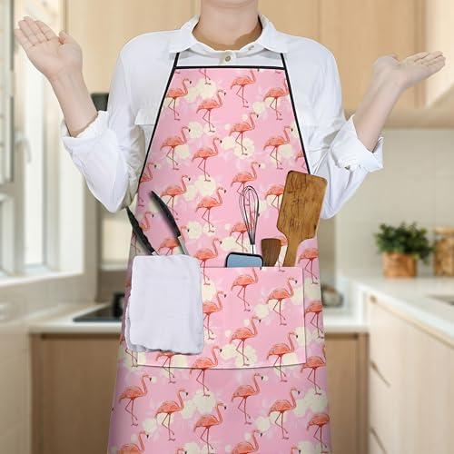 Flamingo Kitchen Cooking Apron - Image 4
