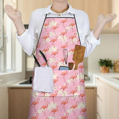 Flamingo Kitchen Cooking Apron - Image 4