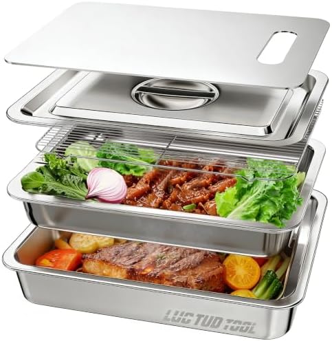 5-Piece Grill Carry System, Thickened Stainless Steel Grill Prep Trays by Unknown