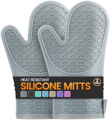 Silicone Oven Mitts, Heat Resistant 2PCS Oven Mitts by Unknown