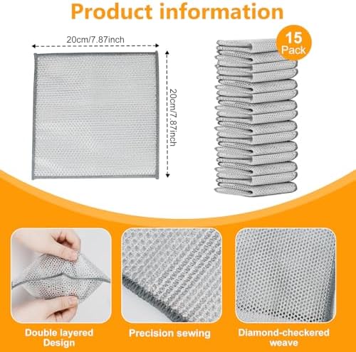 Non-Scratch, Quick-Drying, Odor-resistant wire dish rag - Image 2