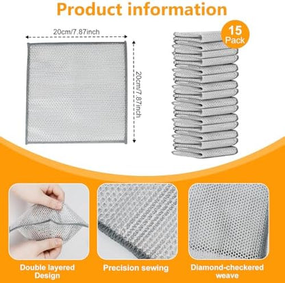 Non-Scratch, Quick-Drying, Odor-resistant wire dish rag - Image 2