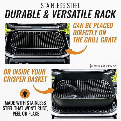 Stainless Steel Rack for Ninja Woodfire Outdoor Grill Pro XL, Pro Connect XL - Image 3