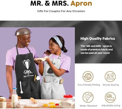 Mr & Mrs Apron Set - Image 2