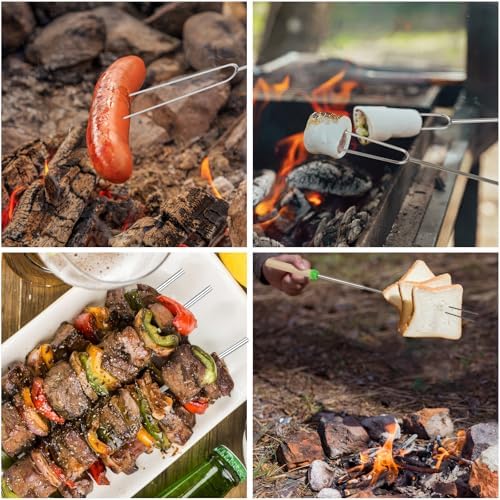 10 Pack Smores Sticks, 32 Inch Marshmallow Roasting Sticks - Image 5