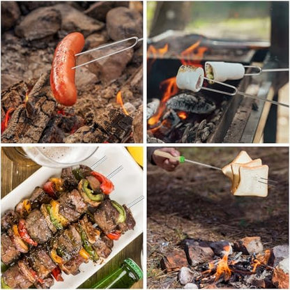 10 Pack Smores Sticks, 32 Inch Marshmallow Roasting Sticks - Image 5
