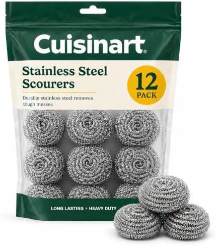 Cuisinart Stainless Steel Wool Scrubber, Heavy Duty by BestBrands