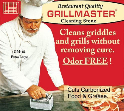 Grillmaster Grill Stone Cleaning Brick Holder by US Pumice, Aluminum, Reusable, Adjustable Clamps, Fits Multiple Sizes, Avoid Burnt Hands