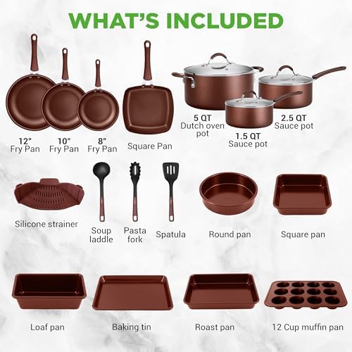 NutriChef Kitchenware Pots & Pans Set – High-qualified Basic Kitchen Cookware - Image 5