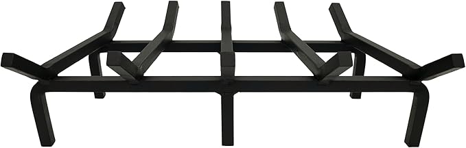SteelFreak Super Heavy Duty Steel Fireplace Grate - Made in The USA (24 Inch)