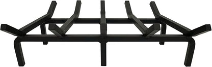 SteelFreak Super Heavy Duty Steel Fireplace Grate - Made in The USA (24 Inch)