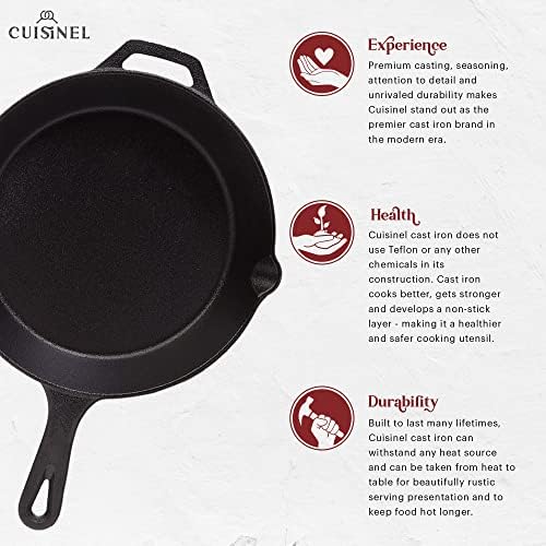 Cuisinel Cast Iron Skillet Set - Image 3
