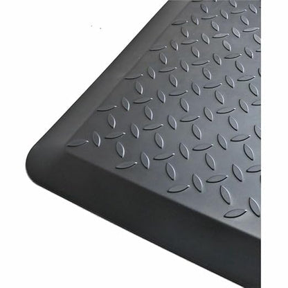 Lorell Workstation Mat, Polyurethane Foam, 36" x 25", Black