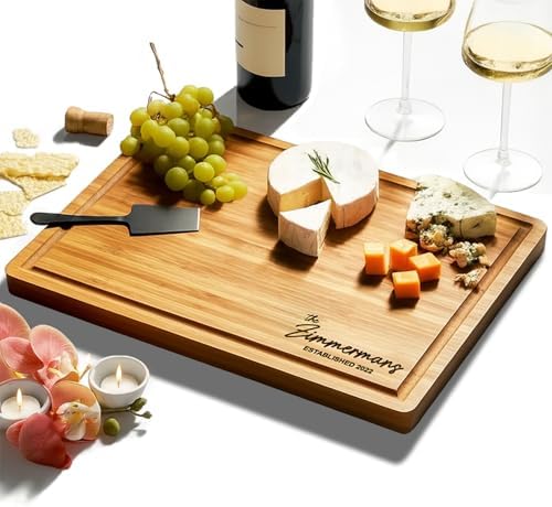 Personalized Cutting Board, Custom Bamboo Engraved Charcuterie Boards by GiftsToEngrave