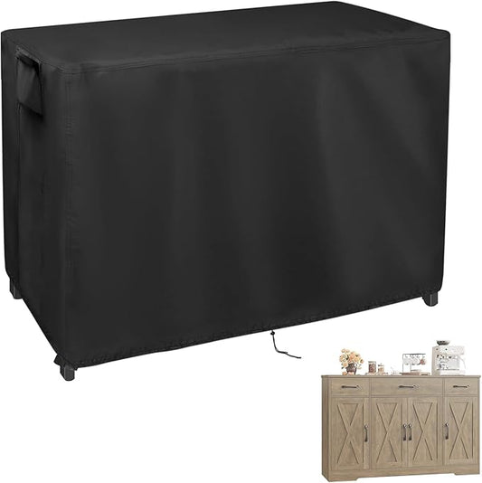 Outdoor Table Cover for Patio Prep Tables, 55inch Bar Table Cover Waterproof for Bar Furniture,Grill Cart,Kitchen Island Tables-55"L x 24"W x 40"H