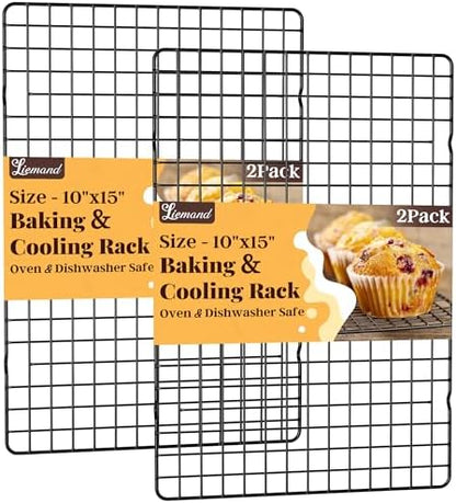 2 PCS Grid Wire Baking Cooling Racks by LIEMAND