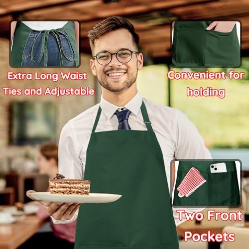 4 Packs Waterproof Cooking Chef Bib Aprons - Image 5