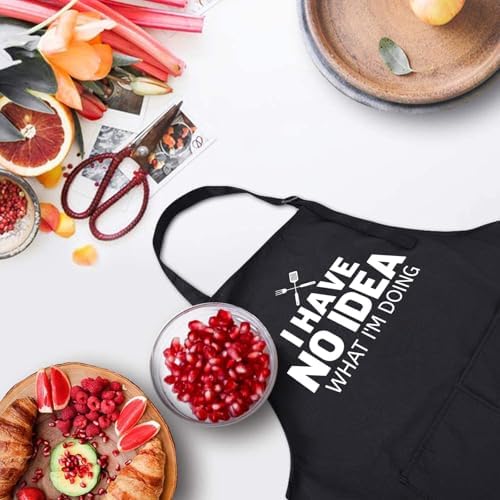 Rosoz Funny BBQ Black Chef Aprons - Image 3