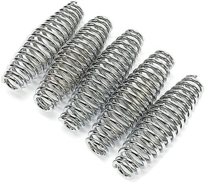 HECASA 5 Pcs 5" Spring Steel Spring Handle BBQ Smoker Grill Pit Wood by HECASA