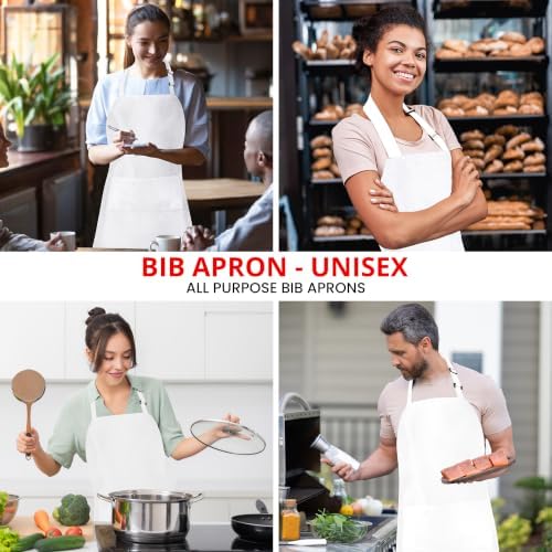 Utopia Kitchen Bib Aprons 2 Pack Adjustable - Image 5