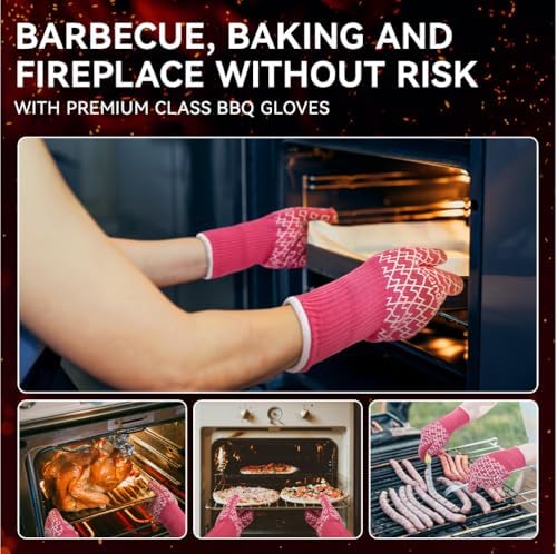 HandLove Aramid Heat Resistant BBQ Gloves – Grilling & Oven Gloves - Image 5